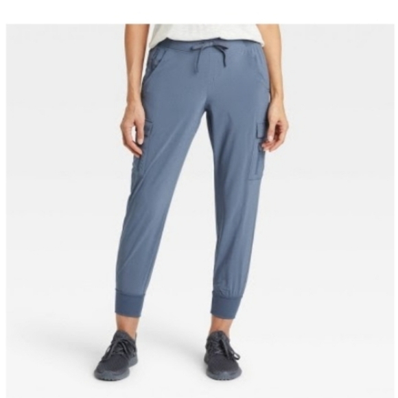 All In Motion Target Cargo Pants Joggers Stretch Pockets L - Picture 1 of 5